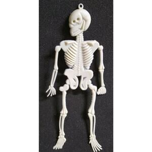 Halloween Skeleton Toy Vintage Dangler Decoration Dead 1960s Hong Kong Creepy
